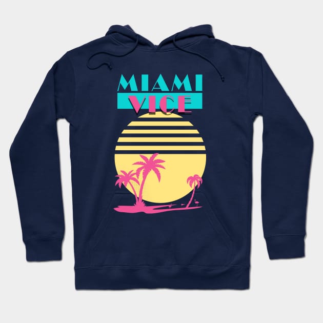 Miami Vice - Vintage Hoodie by NorthWestDesigns